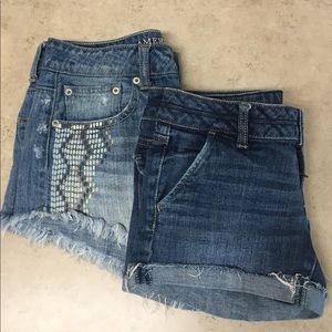 American eagle jean shorts bundle!